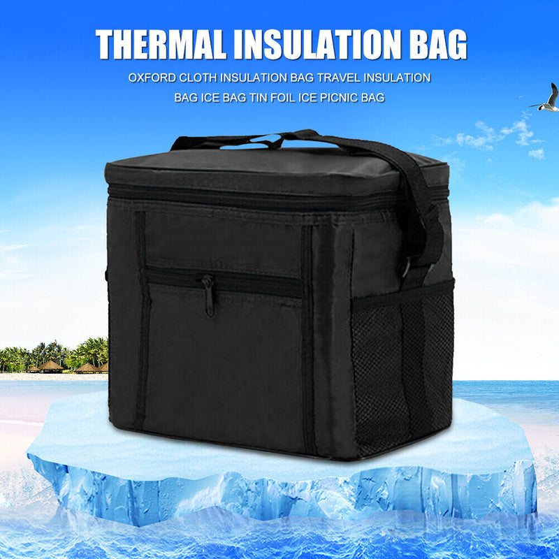 Waterproof Lunch Bag Portable Outdoor Camping Picnic Insulated Cooler Bento Case