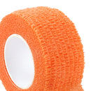 Self Adhesive Wrap Elastic Bandage Cross Stitch Finger Protector (Orange)