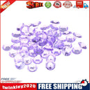 500pcs 10mm Transparent Acrylic Awl Wedding Table Party Decor (Purple)