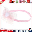 Girls Hair Accessories Baby Elastic Lace Flowers Headbands for Infant(Pink)