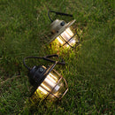 Retro LED Lantern Hanging Emergency Outdoor Tent Camping Light (Army Green)