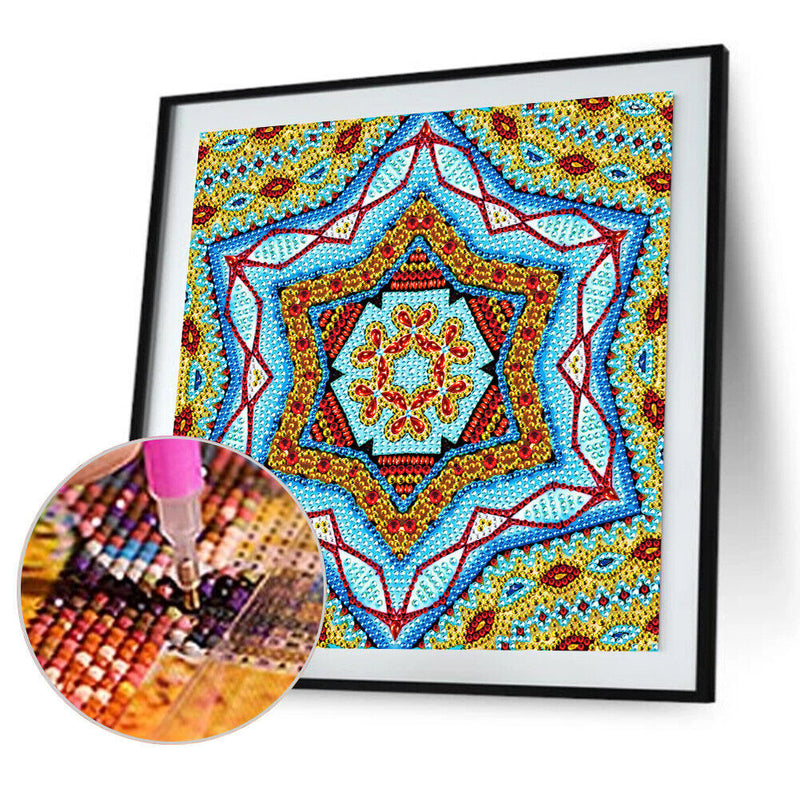 DIY Diamond Painting Kit Mandala Full Special Shape Crystal Drill (KA165) Newly