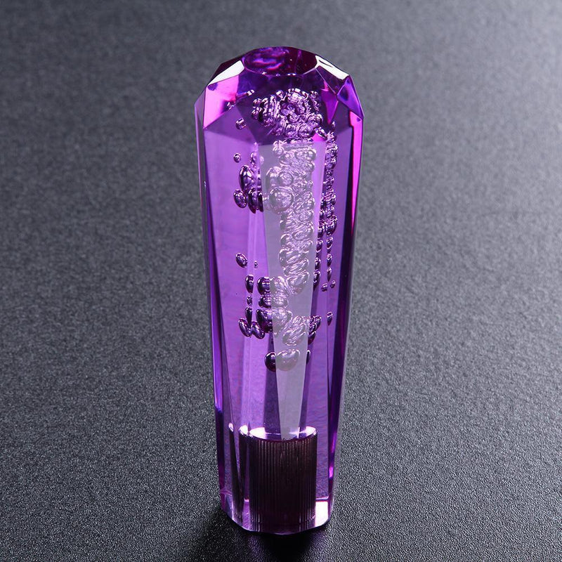 Crystal Bubble AT/MT Car Shift Knob Gear Stick Shifter Lever Head (Purple)