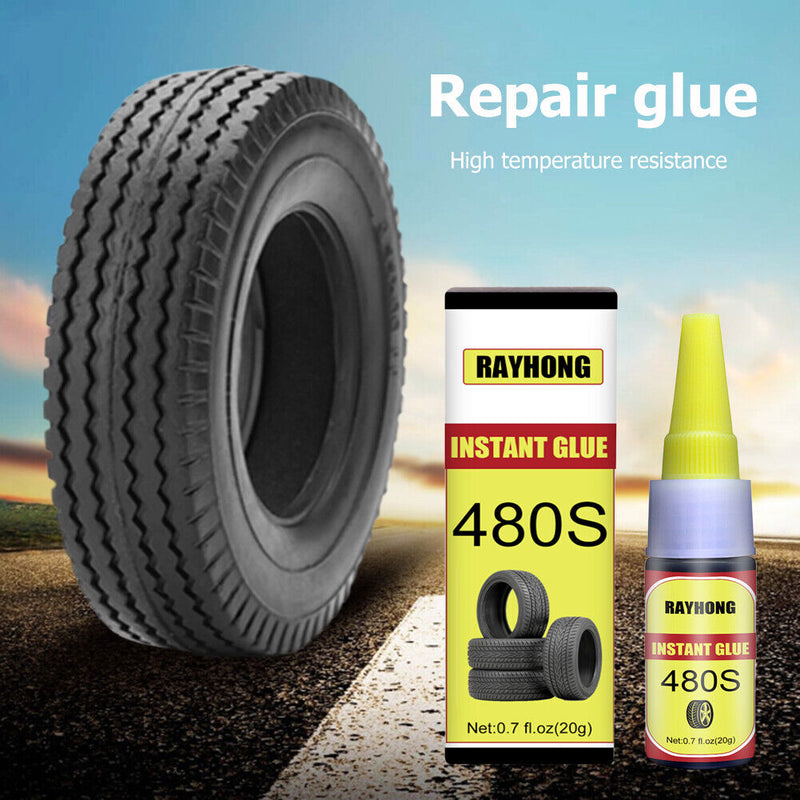 480S Car Rubber Tire Repair Black Glue Window Speaker Super Caulk Sealer Glue