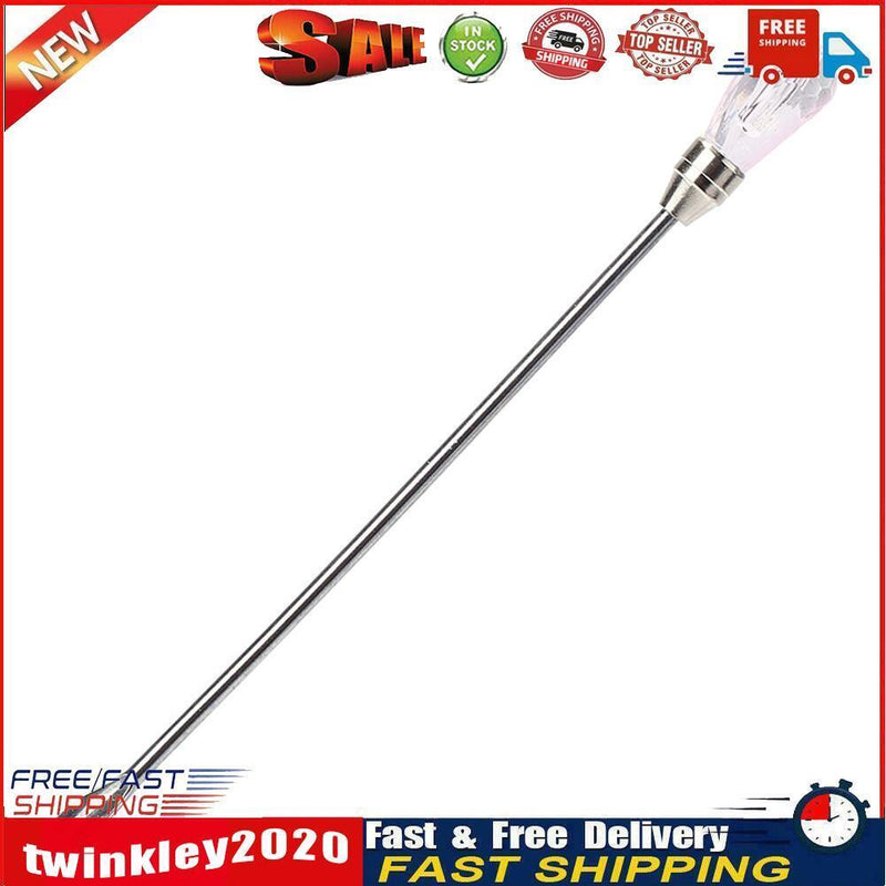 Stainless Steel Mixing Spoon Melted Wax Pills Bead Stirring Stick (Pink) Newly