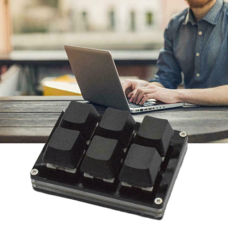 6 Keys Blacks Keypad Mini Keyboards Copy And Paste Shortcuts Custom B5I9