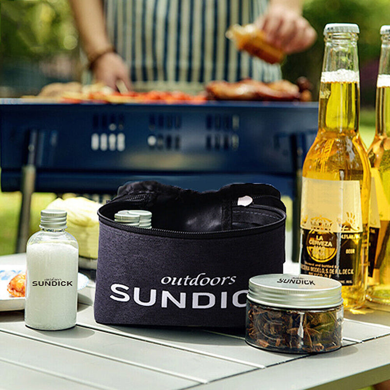 Sundeck 9x Spice Cruets Set Salt Bottle Anise Bottle Sauce Container Storage Bag