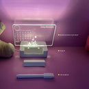 Acrylic Night Light Message Writing Board Home Bedroom Table Lamp (Square) Newly