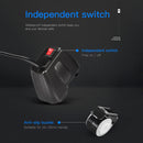 Motorcycle Handleable 2.4A Dual USB Charger with Digital Voltmeter Thermometer