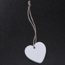 10pcs Mini Wooden Hearts Pendant Ornaments Wooden Crafts Party Wedding Decor
