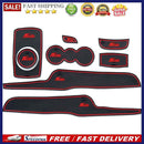 8pcs for Ford Fiesta 2009-2014 Car Cup Mat Set Auto Interior Groove Cushion