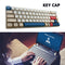 #A Keycaps Pbt Dye Sublimation Keyboard Key Cap 126/134 Keys Keyboard Accessorie