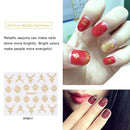 1 Set Sexy Nail Stickers DIY Nail Art Decoration Metal Color Manicure Tools