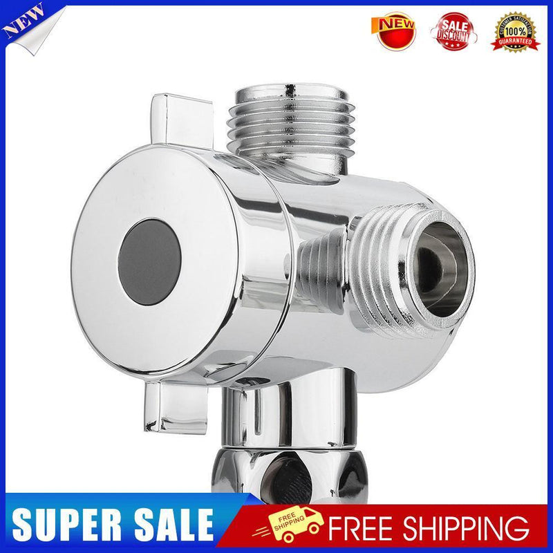 3 Way Shower Head Diverter G1/2 Three Function Switch T-Adapter Connector
