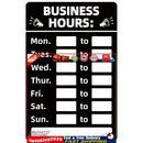 Business Hours Sign Hours of Operation Signs for Window / Door (Black) Newly