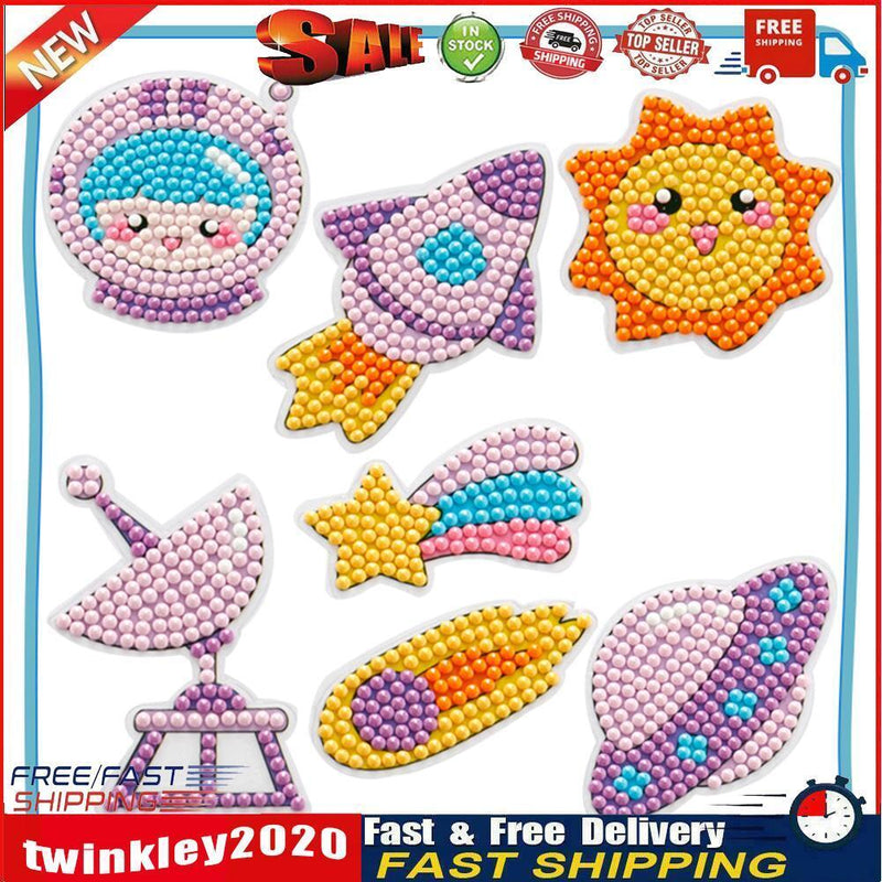 Diamond Painting Cartoon Stickers Kids DIY Round Drill Mosaic Decals (09) Newly