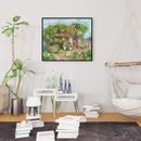 Summer Garden House 14CT Stamped Needlework Home Decoration Full Embroidery Kit