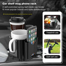 Multifunctional Car Cup Holder - Cups & Phone Storage Stand Adjustable Base