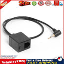 Headset Adapter 2.5mm TRS Stereo Plug Male to RJ9 6P4C Socket Female Cable Newly