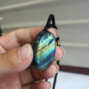 Jewelry Crystal Delicate Labradorite Pendant Energy Healing Stone Moonstone