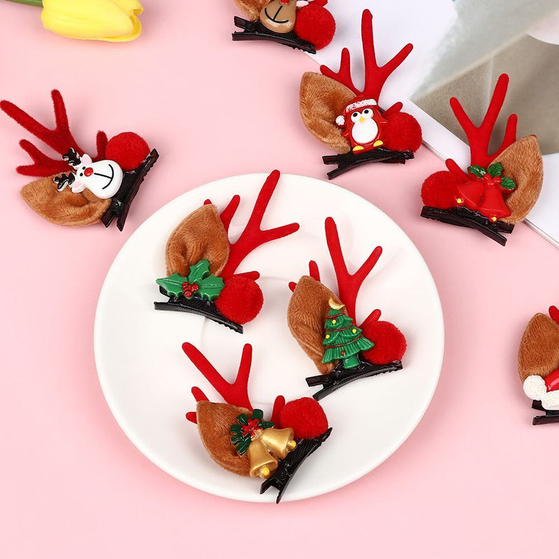 Decorations Hair Accessories Christmas Hair Clip Headwear Children Hairpin