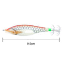 Luminous Artificial Jigs Fishing Lures Cuttlefish Catcher Tackle (Orange White)