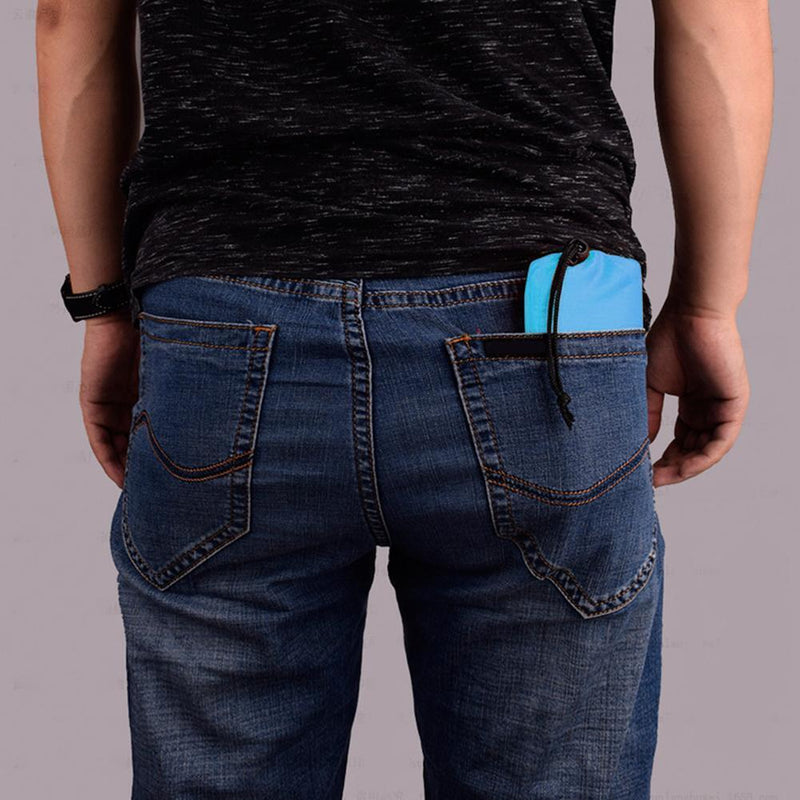 100x140cm Moistureproof Pocket Beach Blanket Mini Camping Mattress (Blue)