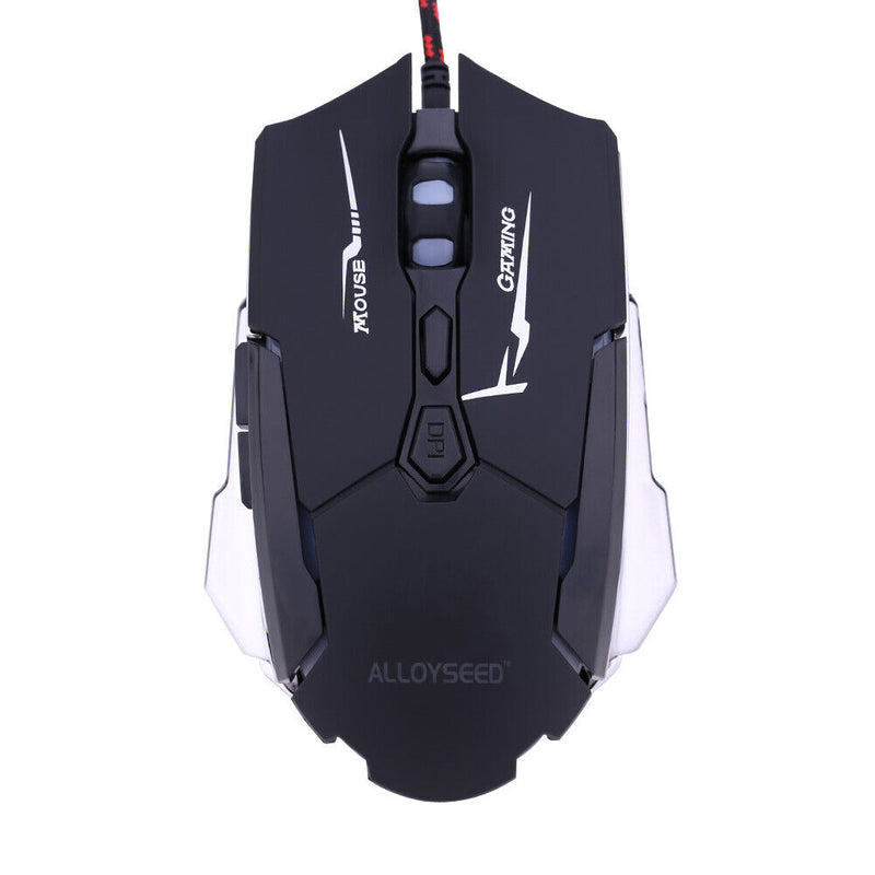 ALLOYSEED K1015 Wired USB Gaming Mouse 7 Buttons Black