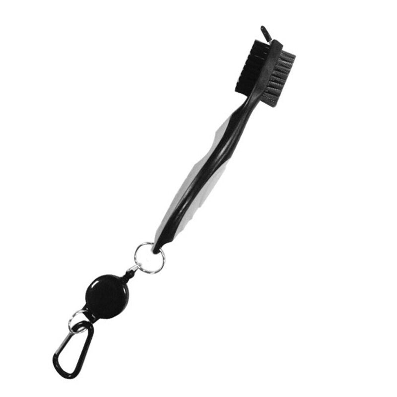 Retractable Golf Club Brush Groove Cleaner with Carabiner for Golf Irons Wo