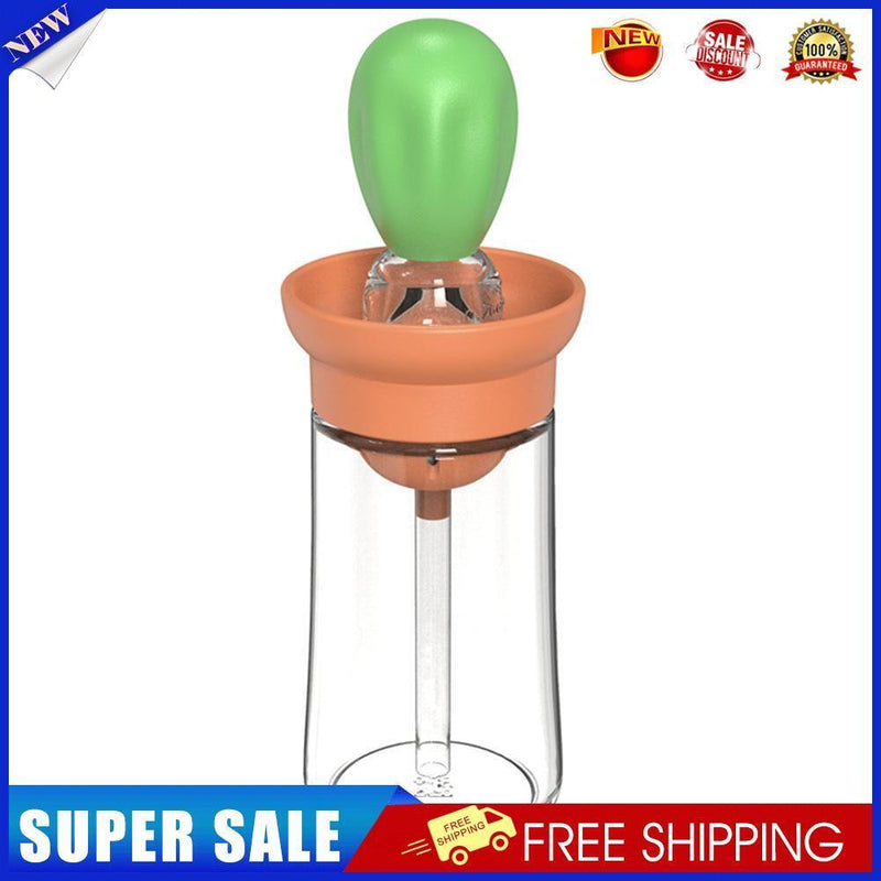 Silicone Oil Bottle BBQ Grill Brush Liquid Oil Pastry Baking Tools (Orange)