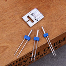 Presser Foot 3 Sizes Double Twin Needles Pin for Sewing Machine Parts Newly