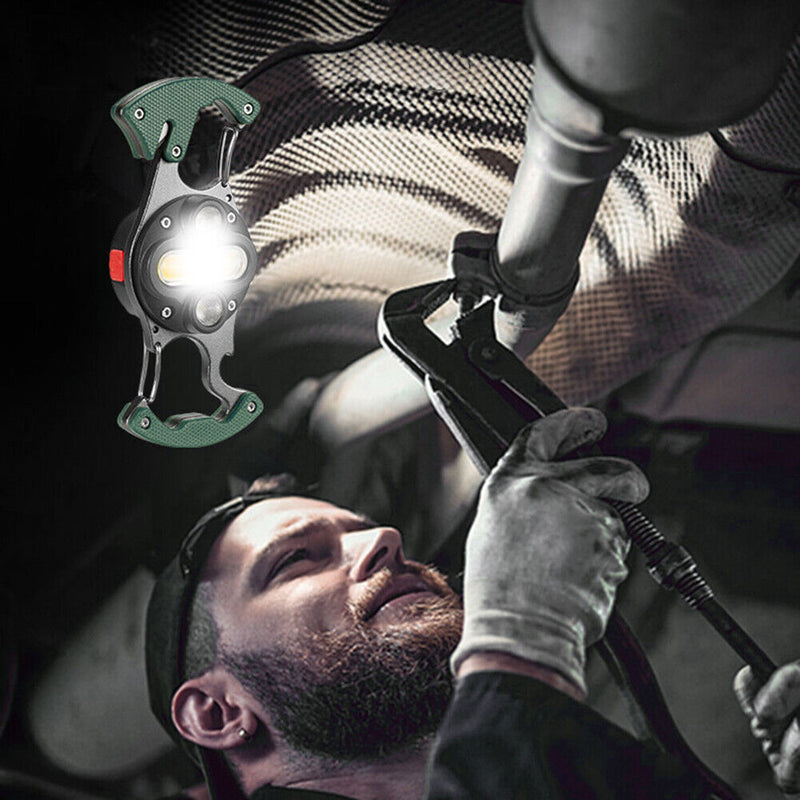 Portable COB Work Light Mini Keychain Flashlight Rechargeable Camping Lights