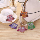 5pcs DIY Full Drill Special Shaped Diamond Painting Bird Acrylic Keychain Gifts