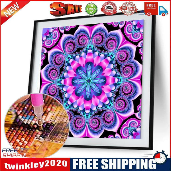 Geometric Flower 5D Full Drill Diamond Painting Embroidery DIY Cross Stitch