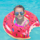 Inflatable Swimming Ring Pink Donut Design Beach Thickening Ring (70cm) Newly