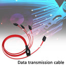 Internal Mini SAS SFF-8087 36Pin Male to 4Pin SATA 7P Female Breakout Cable Red