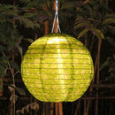 Solar Lantern Outdoor Hanging Lamp Festival Home Ornaments (Green Daisy) Newly