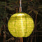 Solar Lantern Outdoor Hanging Lamp Festival Home Ornaments (Green Daisy) Newly