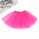 3 Layer Kids Tutu Skirt Children Girls 140cm Dark Pink Ballet Tulle Dance Skirt