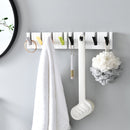 Piano Wall Hanger Hook Bathroom Punch-free Key Bag Storage Rack (Black) Newly