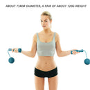 Bearing Weighted Cordless Jump Rope Fitness Speed Skipping Rope (Blue 75mm)