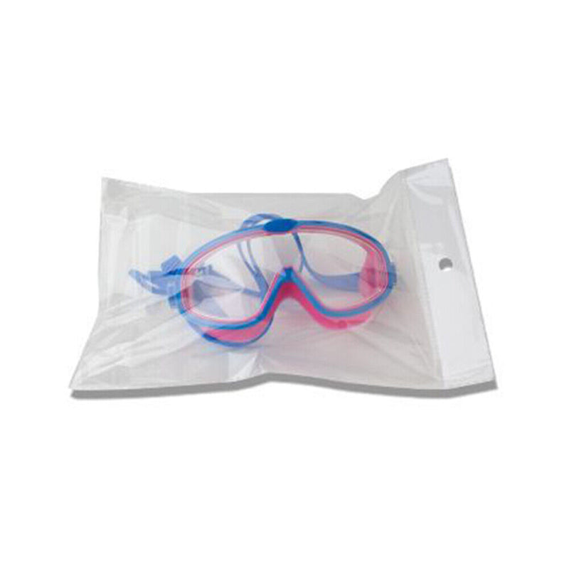Children Swimming Goggles w/ Earbuds Anti Fog Swimming Glasses (Rose Red) Newly