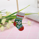 5pcs DIY Full Drill Special Shaped Diamond Painting Christmas Keyring Decor