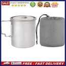 750ml Lightweight Camping Mug Travel Wild Survival Cooking Cookware Titaniu