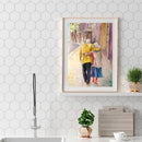 Old Couple DIY Coded Hand Painted Drawing Oil Paint Kit by Numbers Home Decor