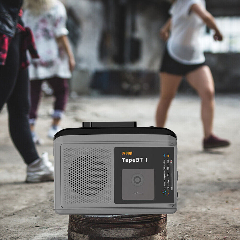 Portable Cassette Player AM FM Radio Audio Music Player Tape Recorder w/ Speaker