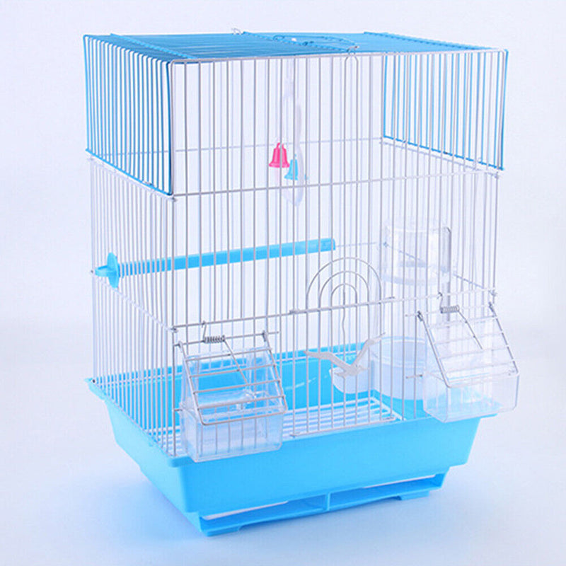 Bird Water Drinker Feeder Plastic Automatic Birdcage Waterer (Transparent)