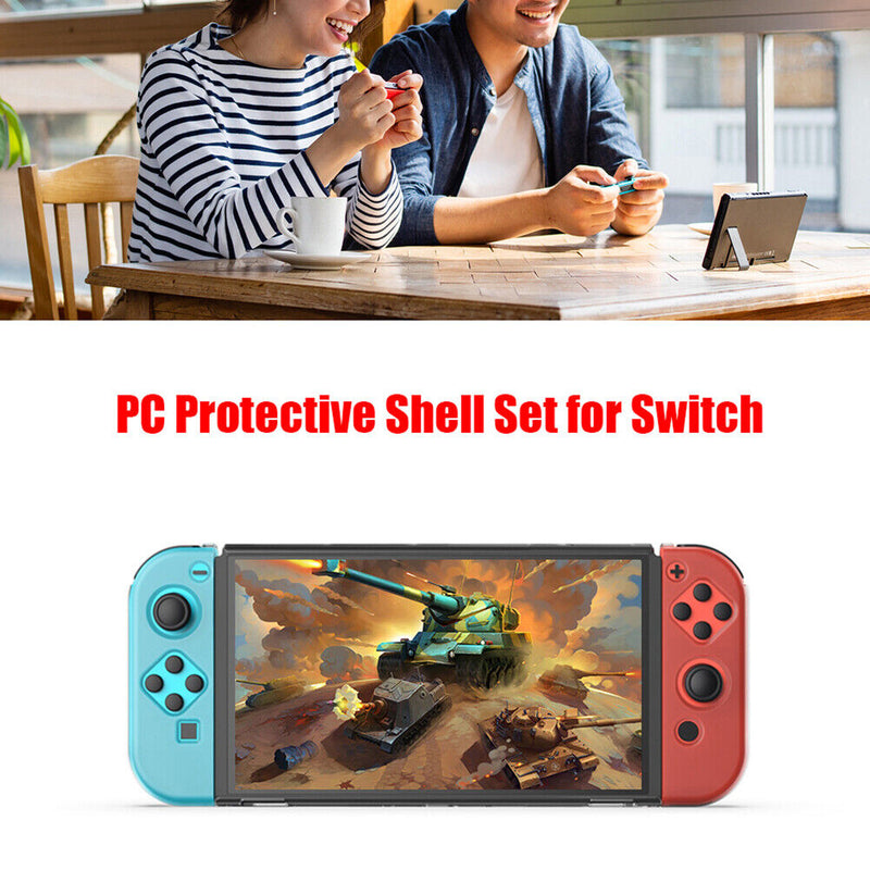 Left/Right Handle Host Transparent Protective Case Fit for Nintendo Switch OLED