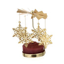 Christmas Ornament Xmas Gifts Metal Candlestick Christmas Rotary Candle Holder