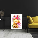 #A Full Ecological Cotton Thread 11CT 3 Teddy Bear Cross Stitch Cartoon Series K